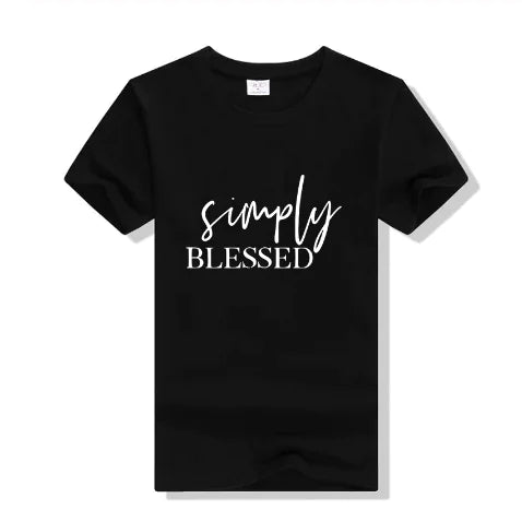 Couples Short Sleeve T-Shirt with Letter Print